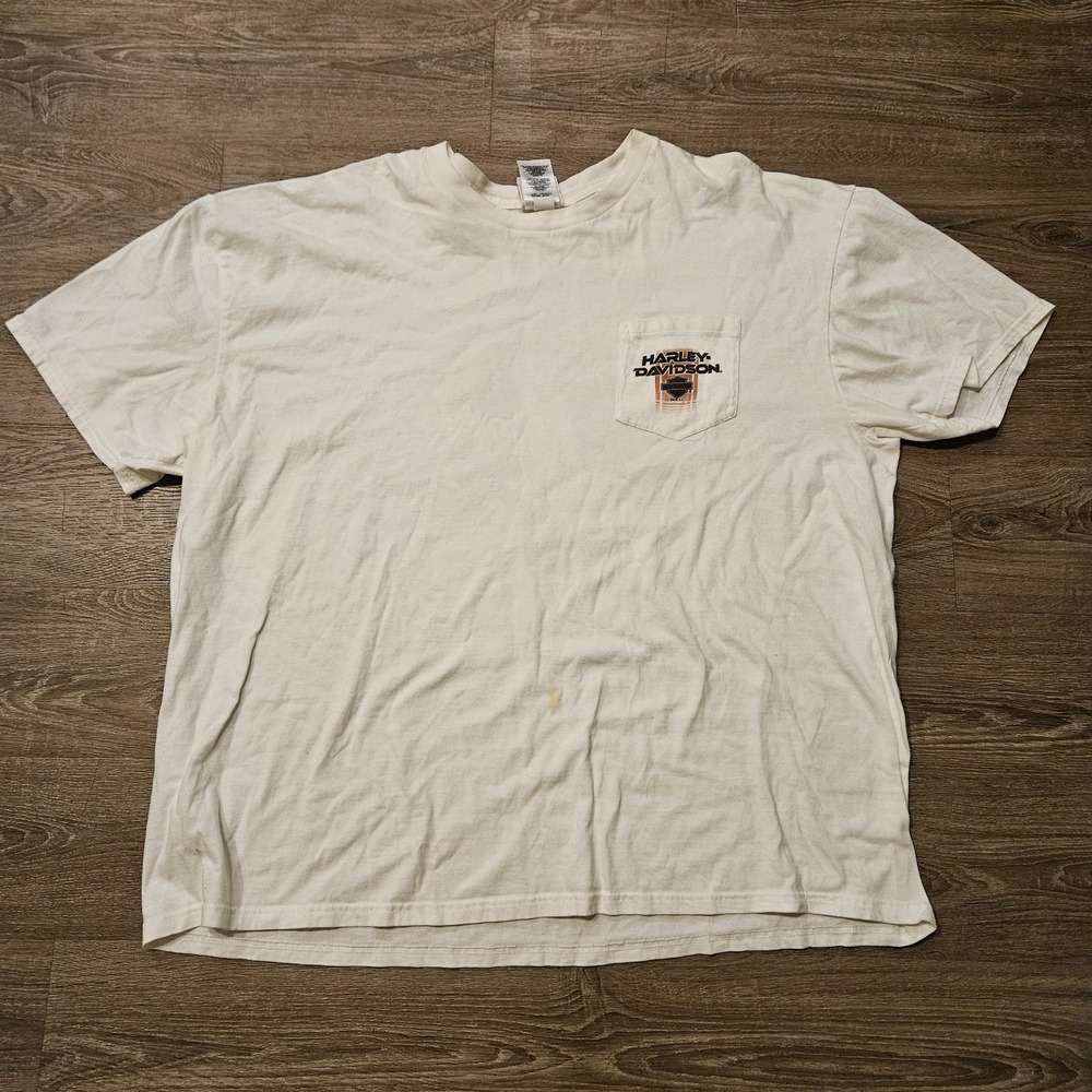 Harley-Davidson Buddy Stubbs Phoenix AZ Pocket T-Shirt White 3XL Biker 2009